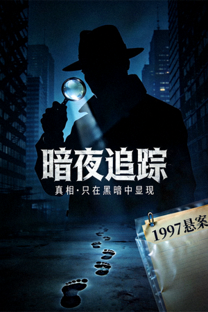 悬疑剧《暗夜追踪》宣传海报，神秘氛围